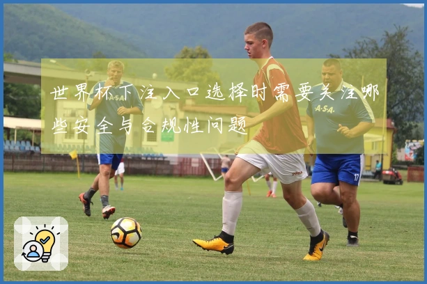 世界杯下注入口选择时需要关注哪些安全与合规性问题